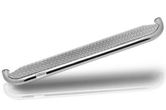 Estribos ROMIK CLASSIC en plataforma con tubo inox Ø60mm