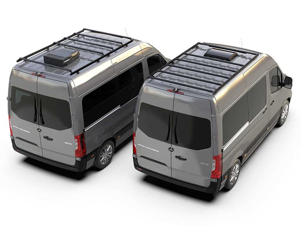 Mercedes-Benz Sprinter (L1H2/128in SWB/high Roof) (2006-Current) Slimpro Roof Rack Kit