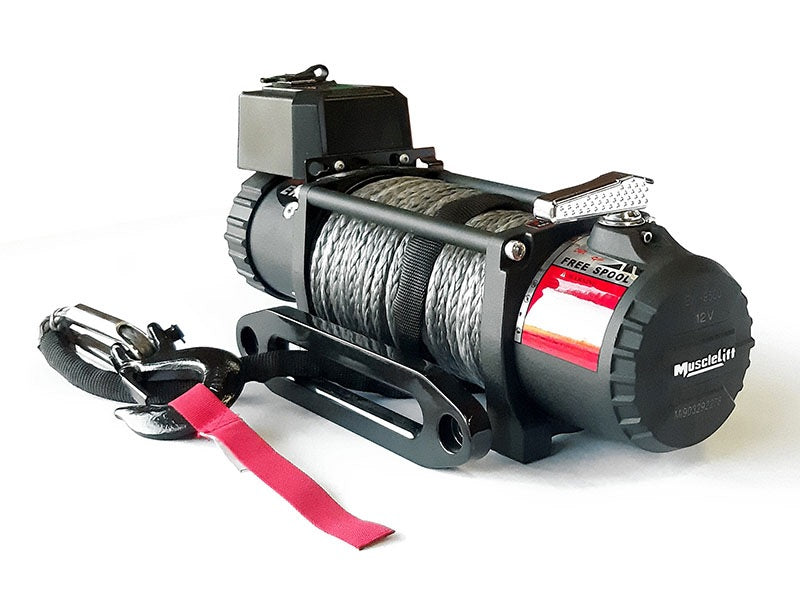 T-MAX Muscle-Lift MW12500 12V 5665kg Steel Cable Winch