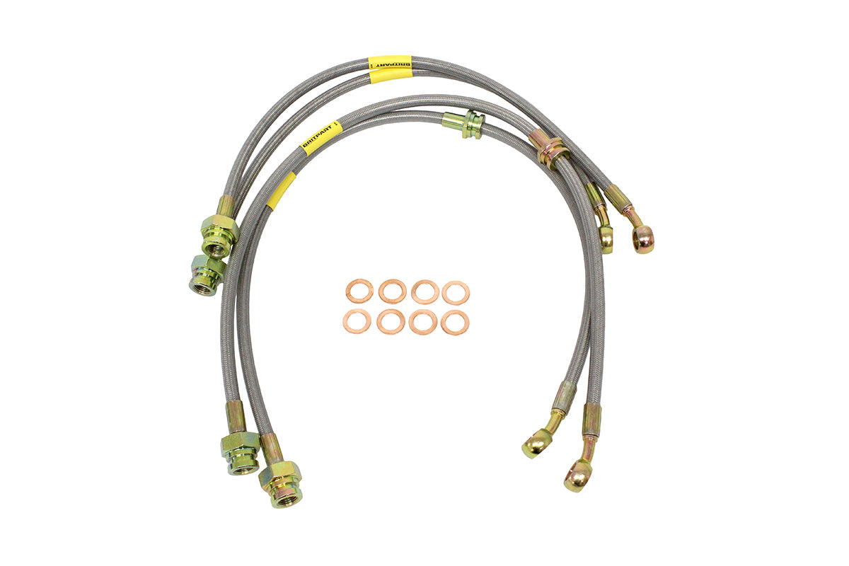 Stainless Brake Hose Kit + 40 - ALLMAKES 4X4