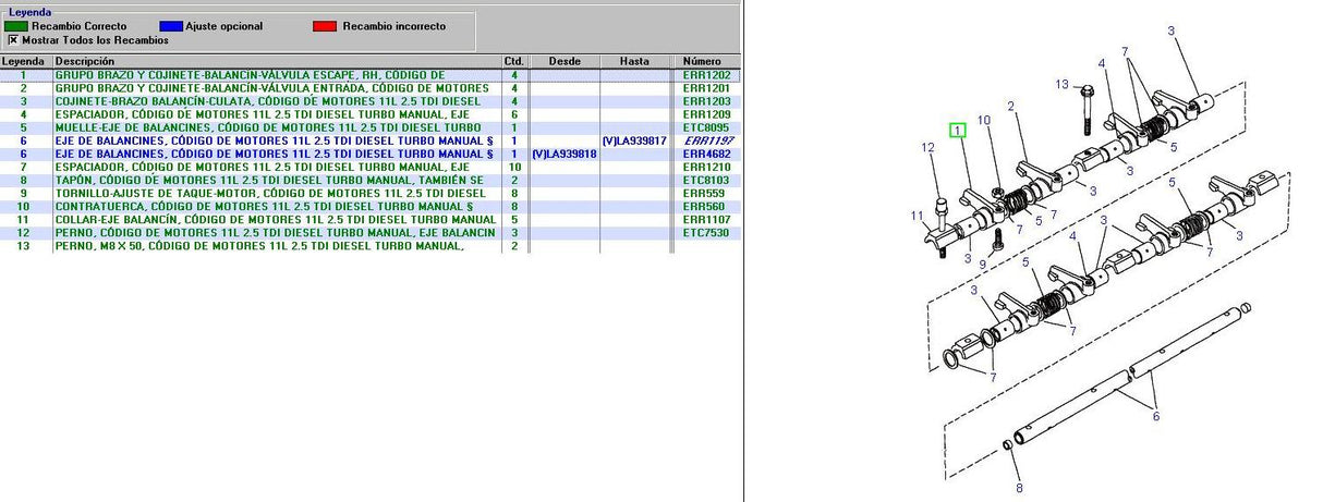 Valve Rocker Exhaust - ALLMAKES