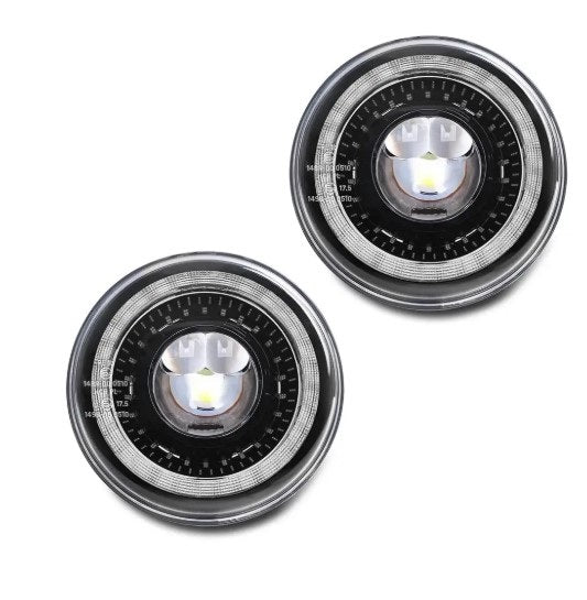 Pair of 7” IRIS model LED headlights - AG PARTS