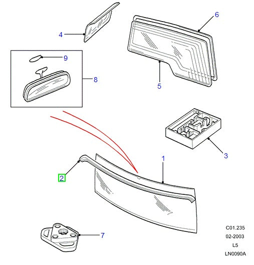 Finisher Windscreen Upper - ALLMAKES 4X4