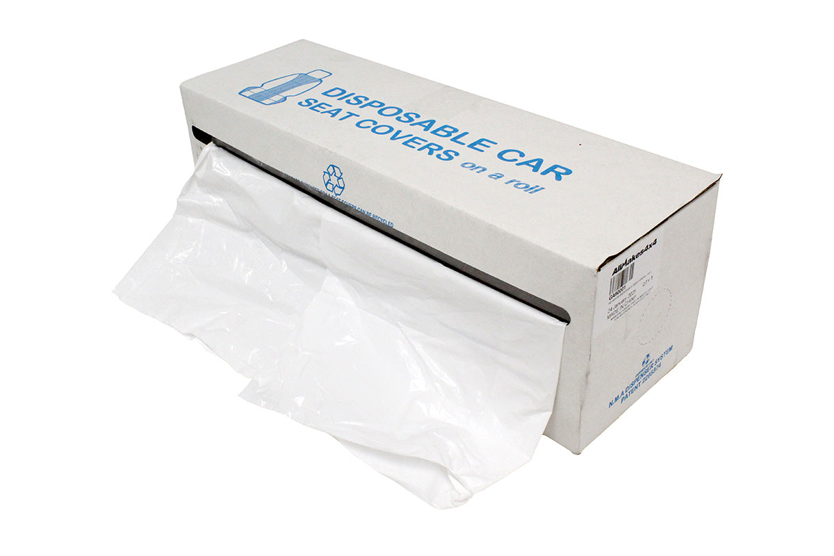 HD White Disposable Seat Covers 100X Per Roll - ALLMAKES 4X4