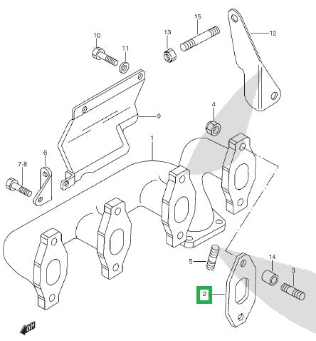 Gasket manifold - SANTANA