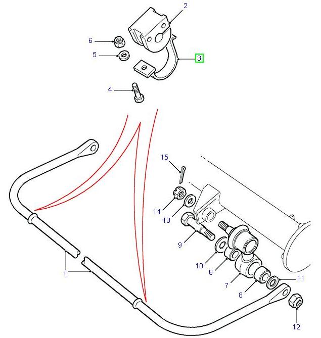 Bracket Anti Roll Bar Bush - ALLMAKES