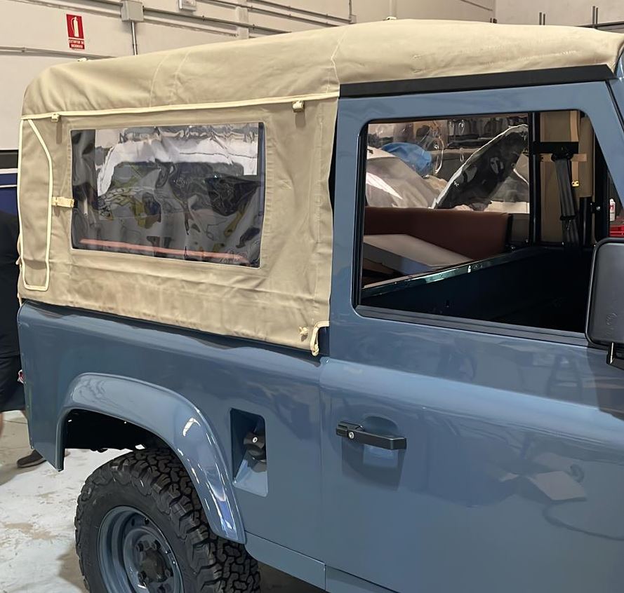 90 soft top heavy duty bar set with canvas hood