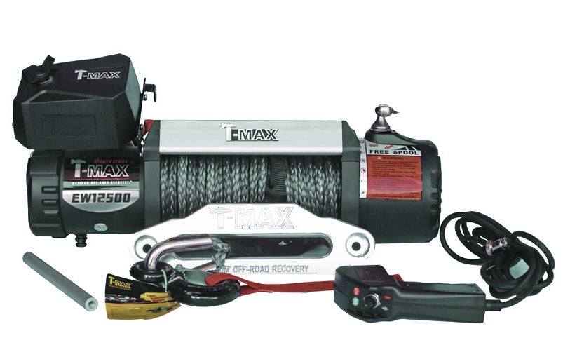 Front Bumper + Winch Mount + Winch Synthetic Rope 12000 T-Max