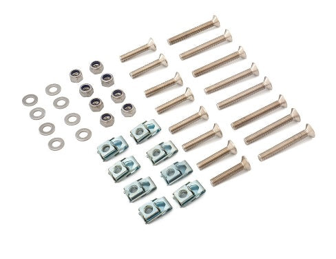 Off road monkeys lr-11-16 2 doors stainless steel silver hinge mounting kit suitable for defender vehicles