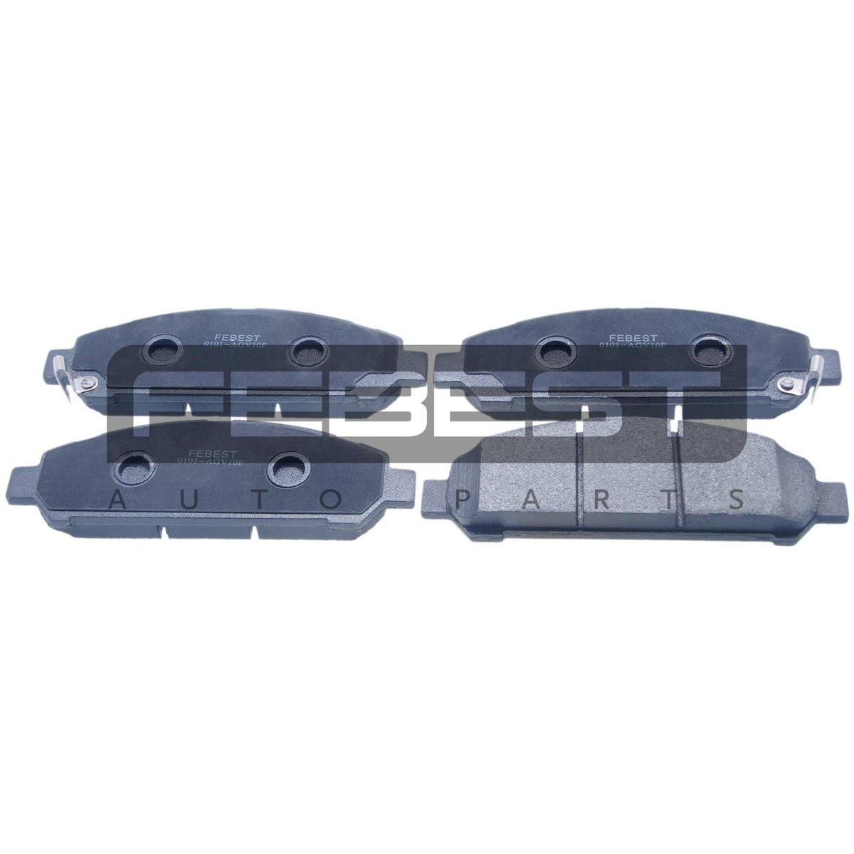 Pad kit, disc brake, front - FEBEST