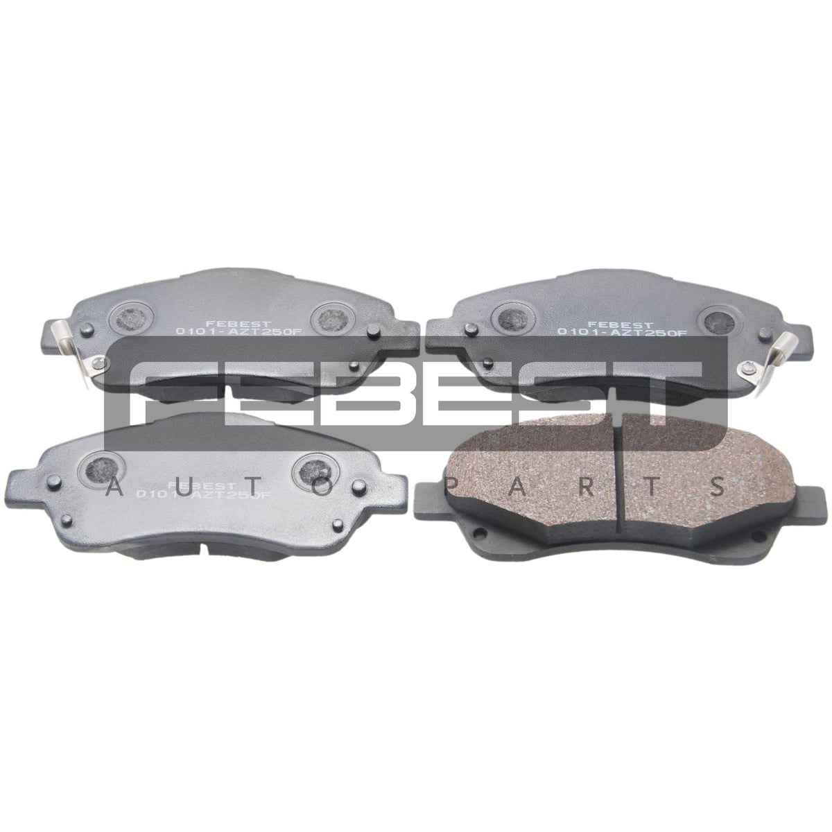 Pad kit, disc brake, front - FEBEST