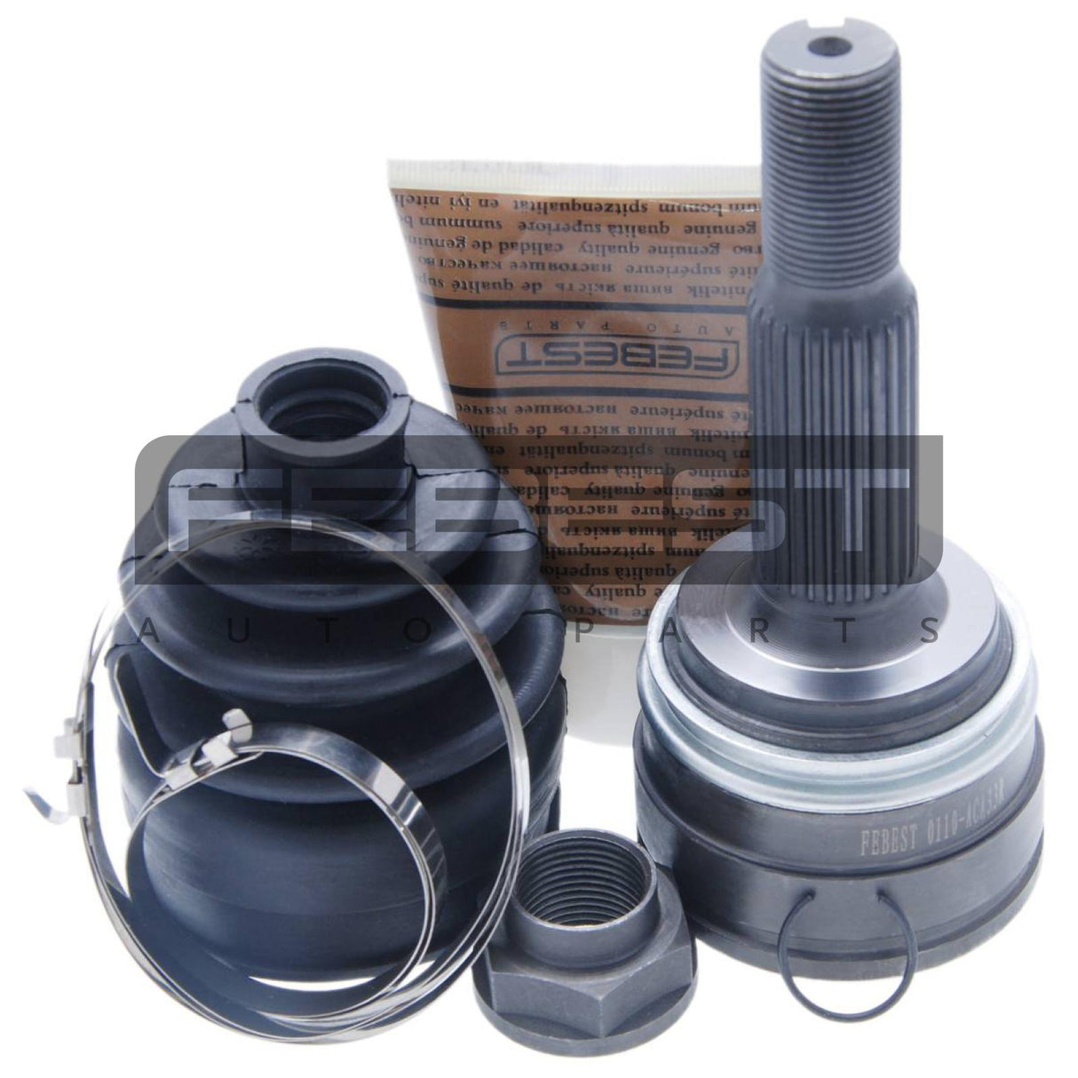Outer cv joint rear