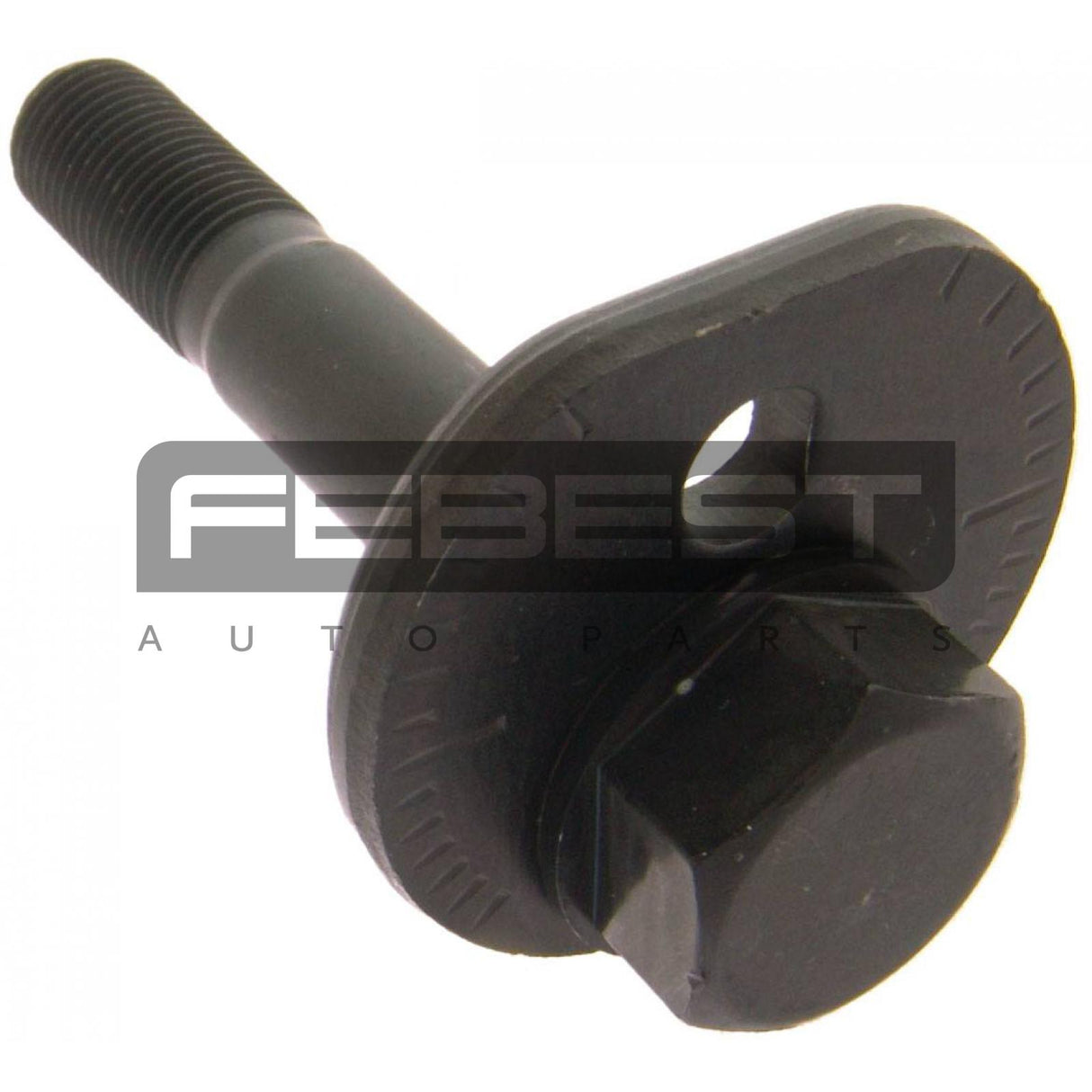 Camber adjusting eccentric bolt