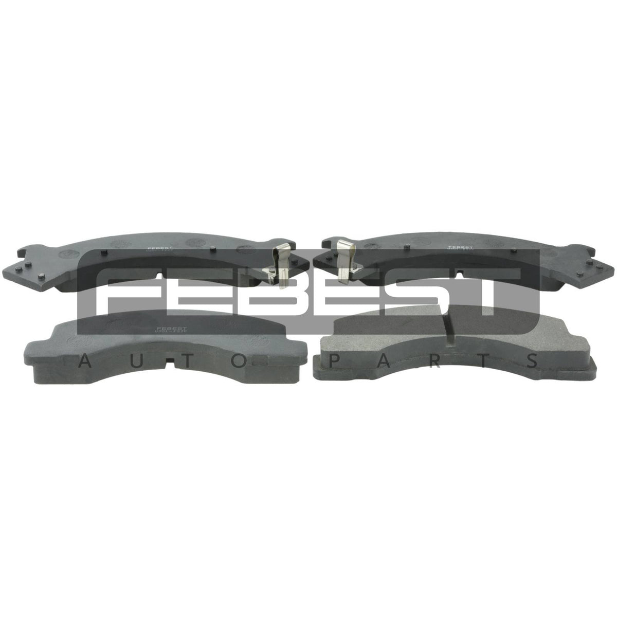 Pad kit, disc brake, front - FEBEST