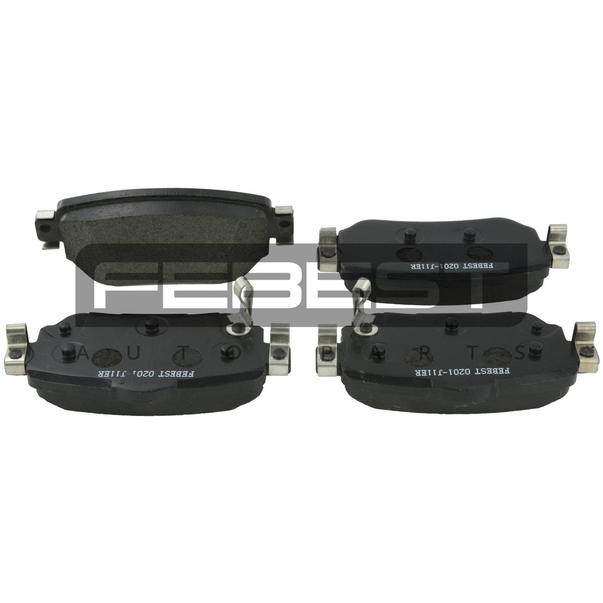 Pad kit, disc brake, rear - FEBEST