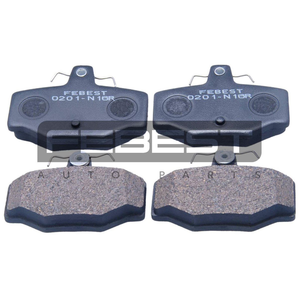 Pad kit, disc brake, rear - FEBEST