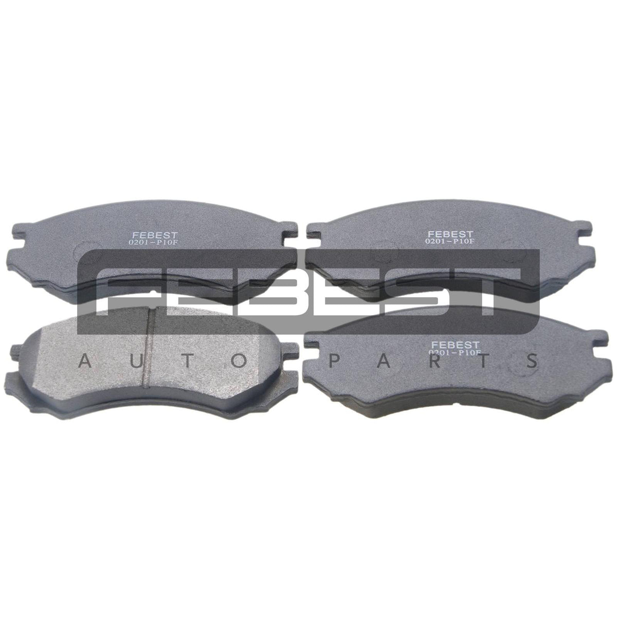 Pad kit, disc brake, front - FEBEST