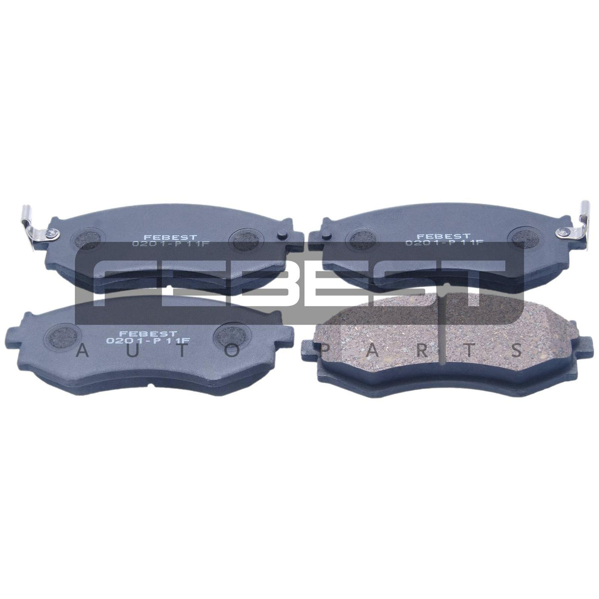 Pad kit, disc brake, front - FEBEST