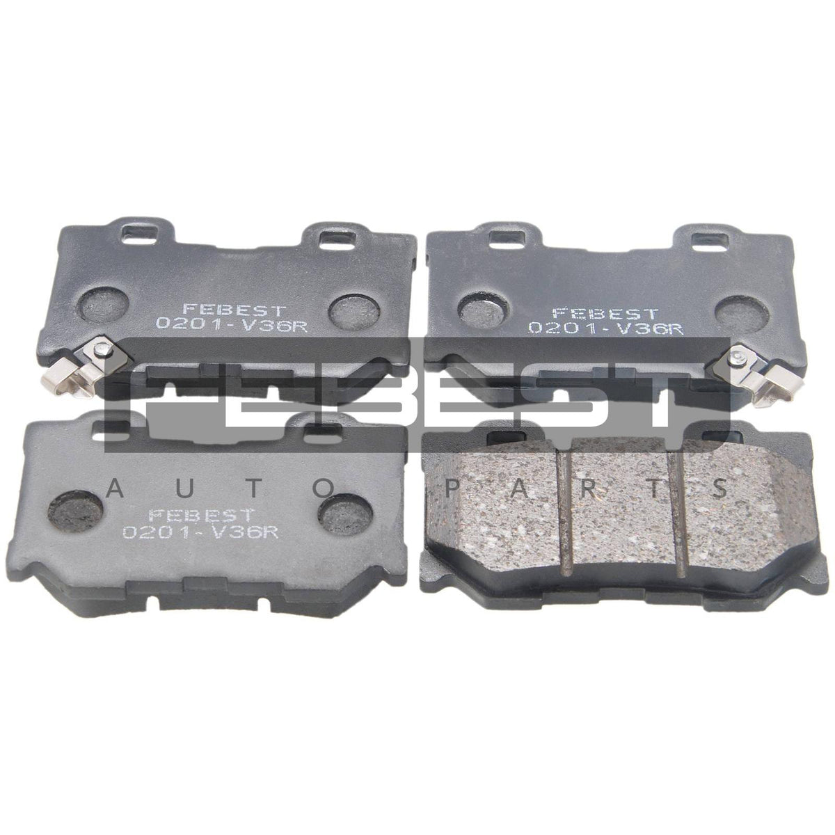 Pad kit, disc brake, rear - FEBEST