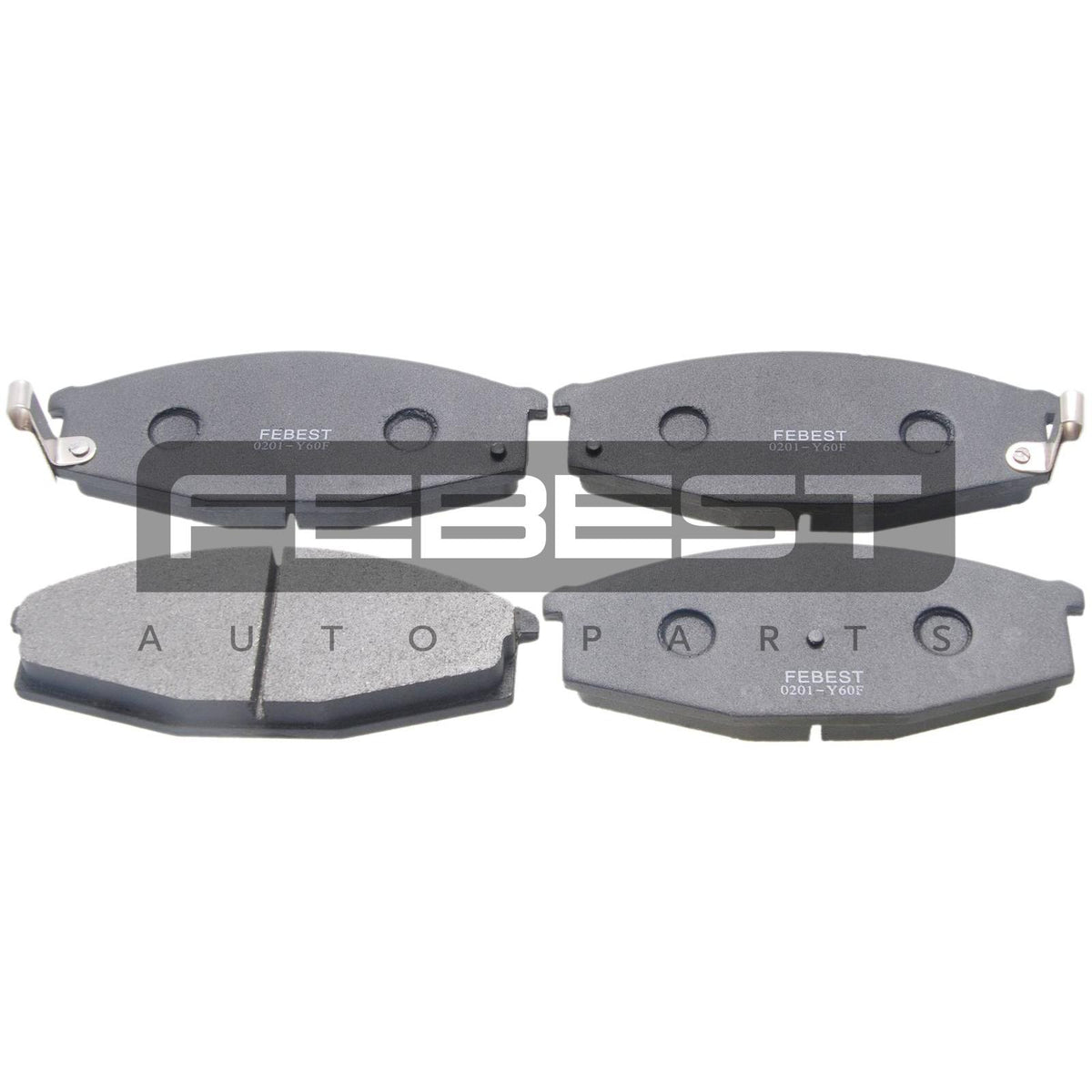 Pad kit, disc brake, front - FEBEST