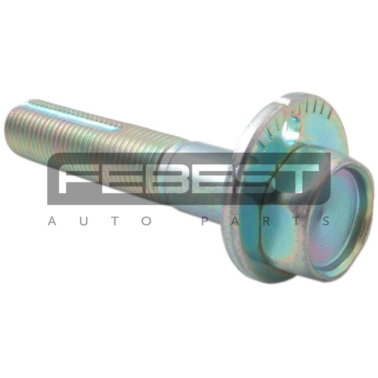 Camber adjusting eccentric bolt