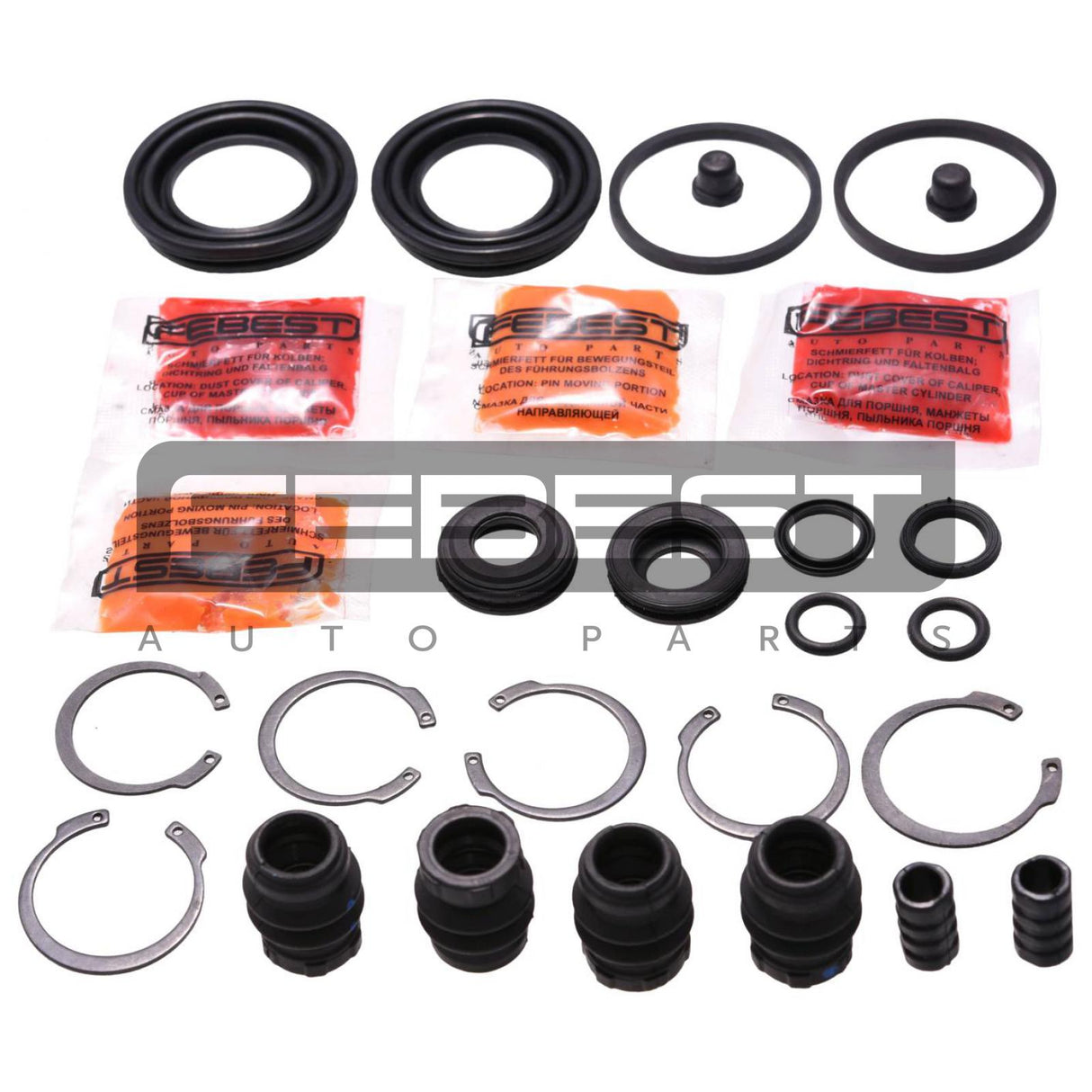 Rear brake caliper repair kit
