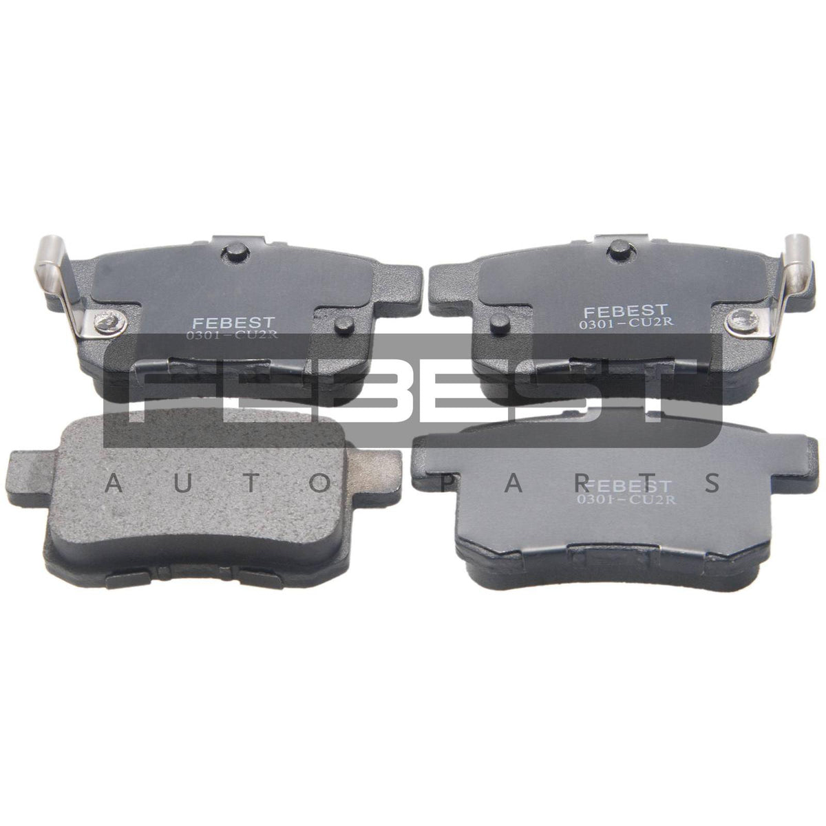 Pad kit, disc brake, rear - kit - FEBEST