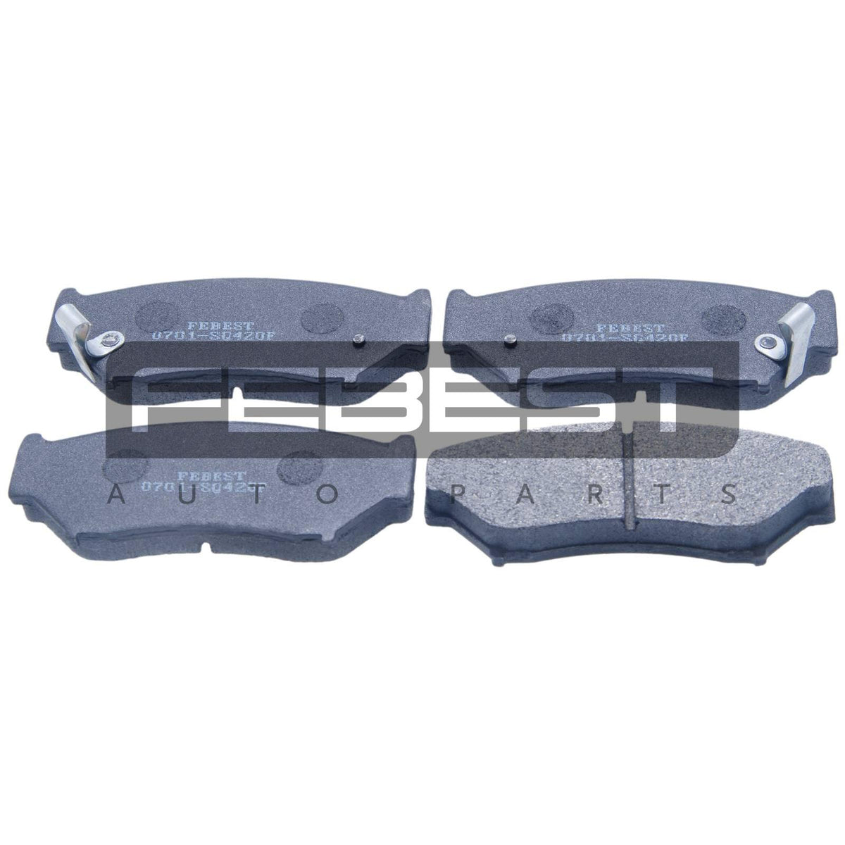 Pad kit, disc brake, front - FEBEST