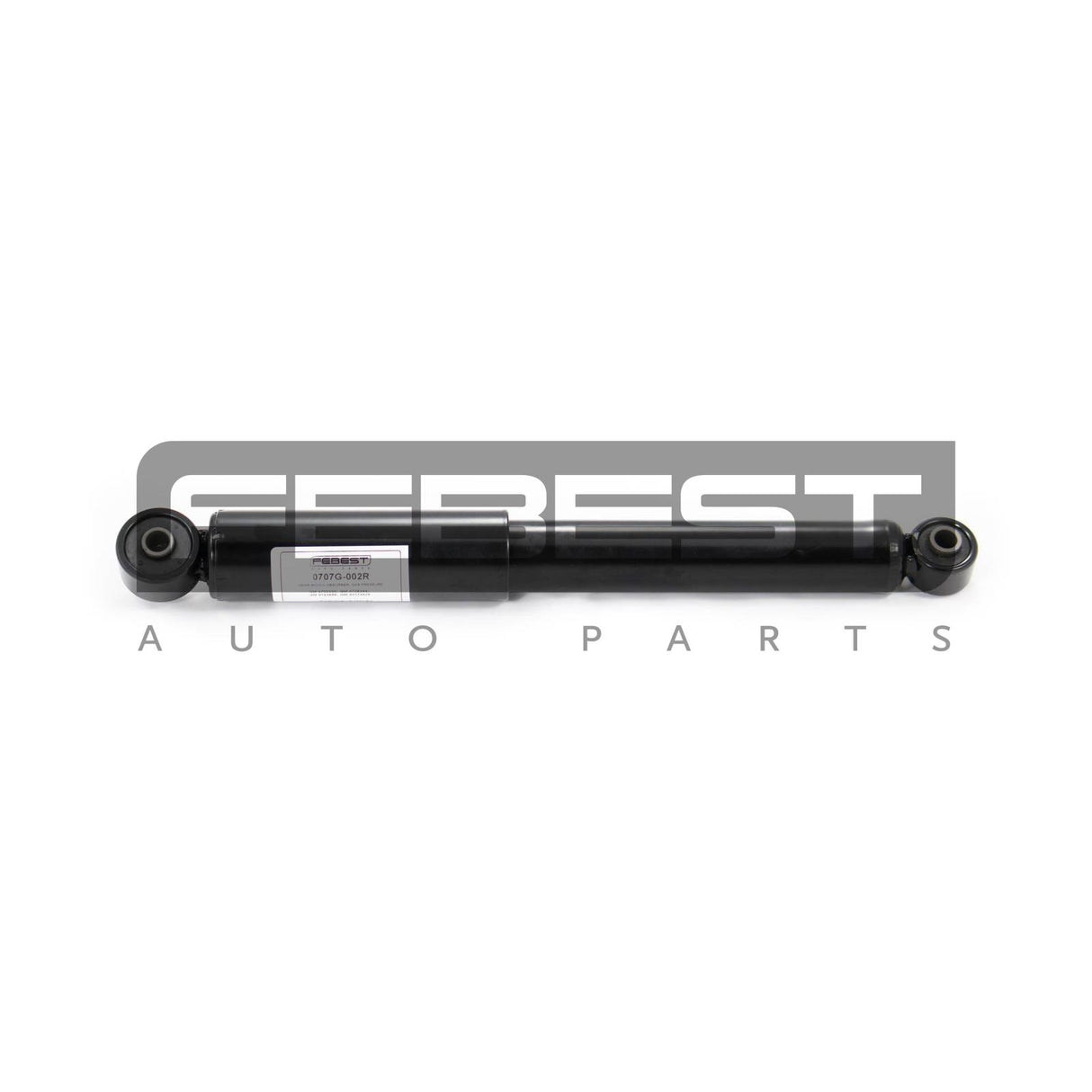 Rear shock absorber, gas pressure