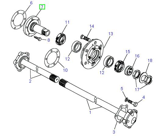 Stub Axle Rear