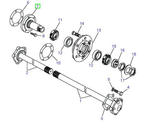 Stub Axle Rear
