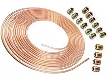 Copper brake pipe 3/16 - 7.60 meters + Fittings - AG PARTS