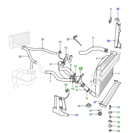 Thermostat for P38 - with Petrol Engine - SKV