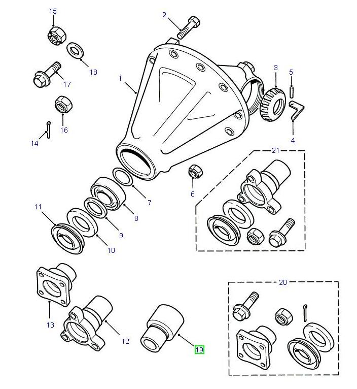 Bush diff unit - EUROSPARE