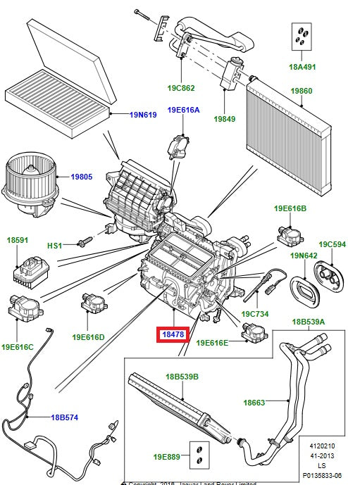 Heater - With ATC Air Conditioning - ORIGINAL LAND ROVER