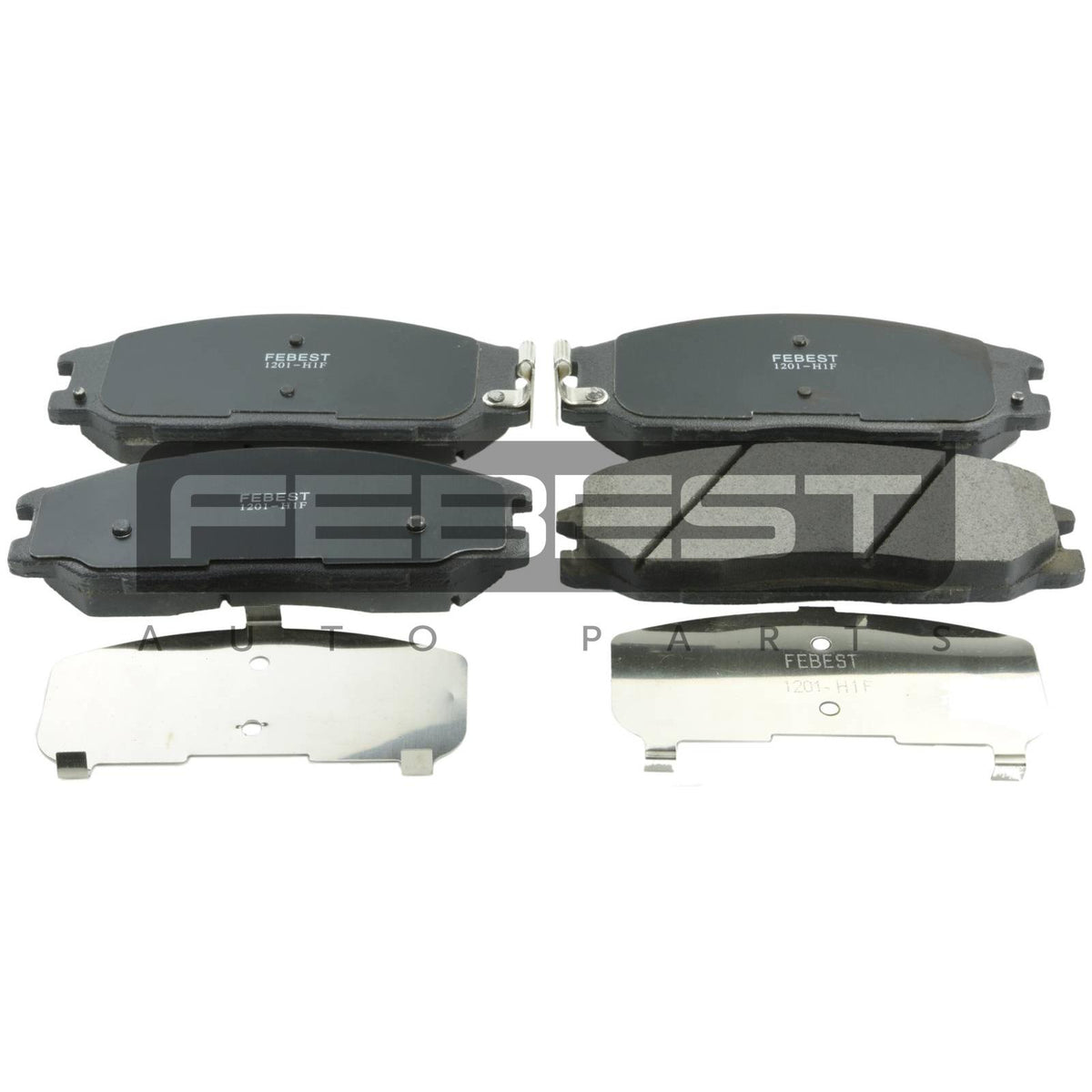 Pad kit, disc brake, front - kit - FEBEST