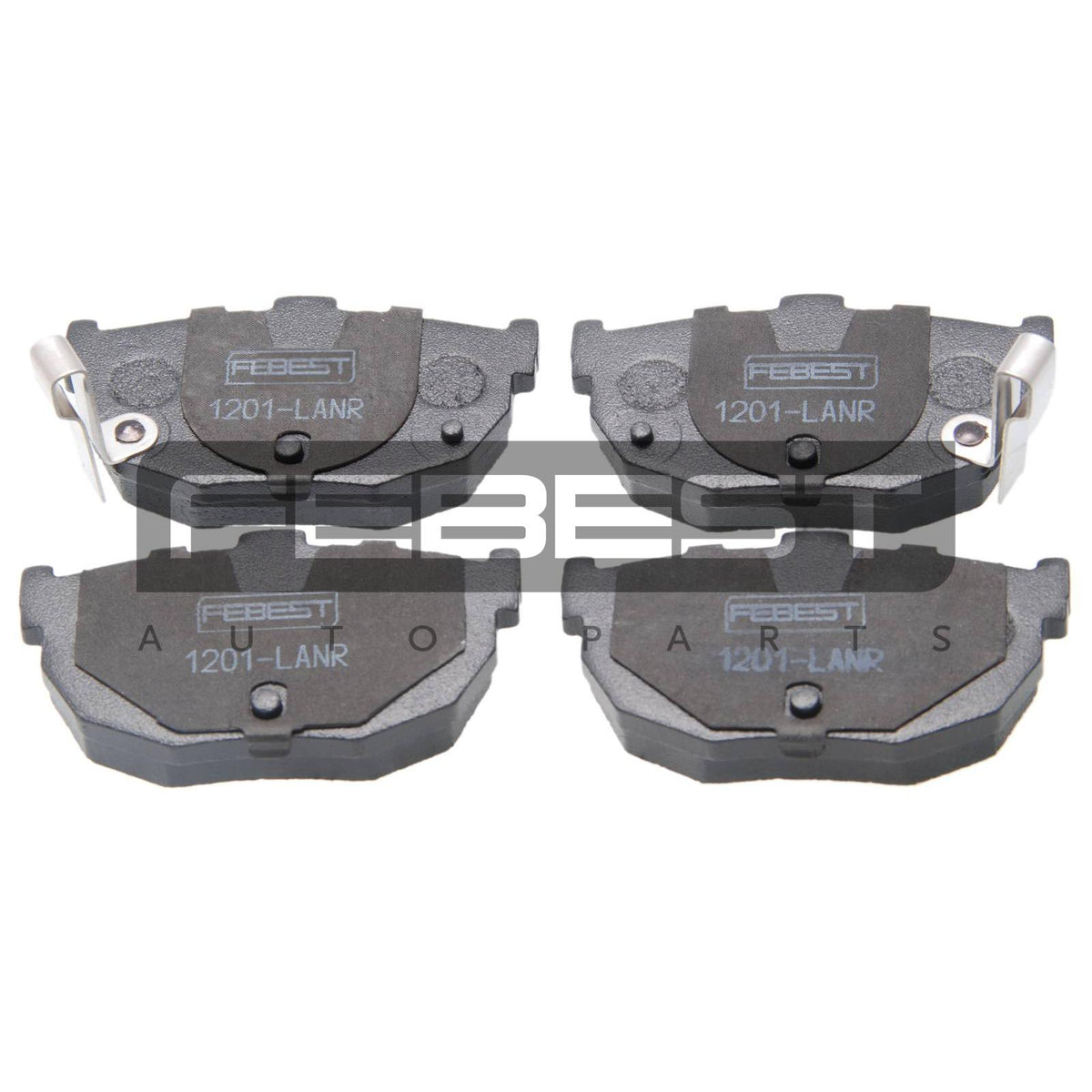 Pad kit, disc brake, rear - kit - FEBEST