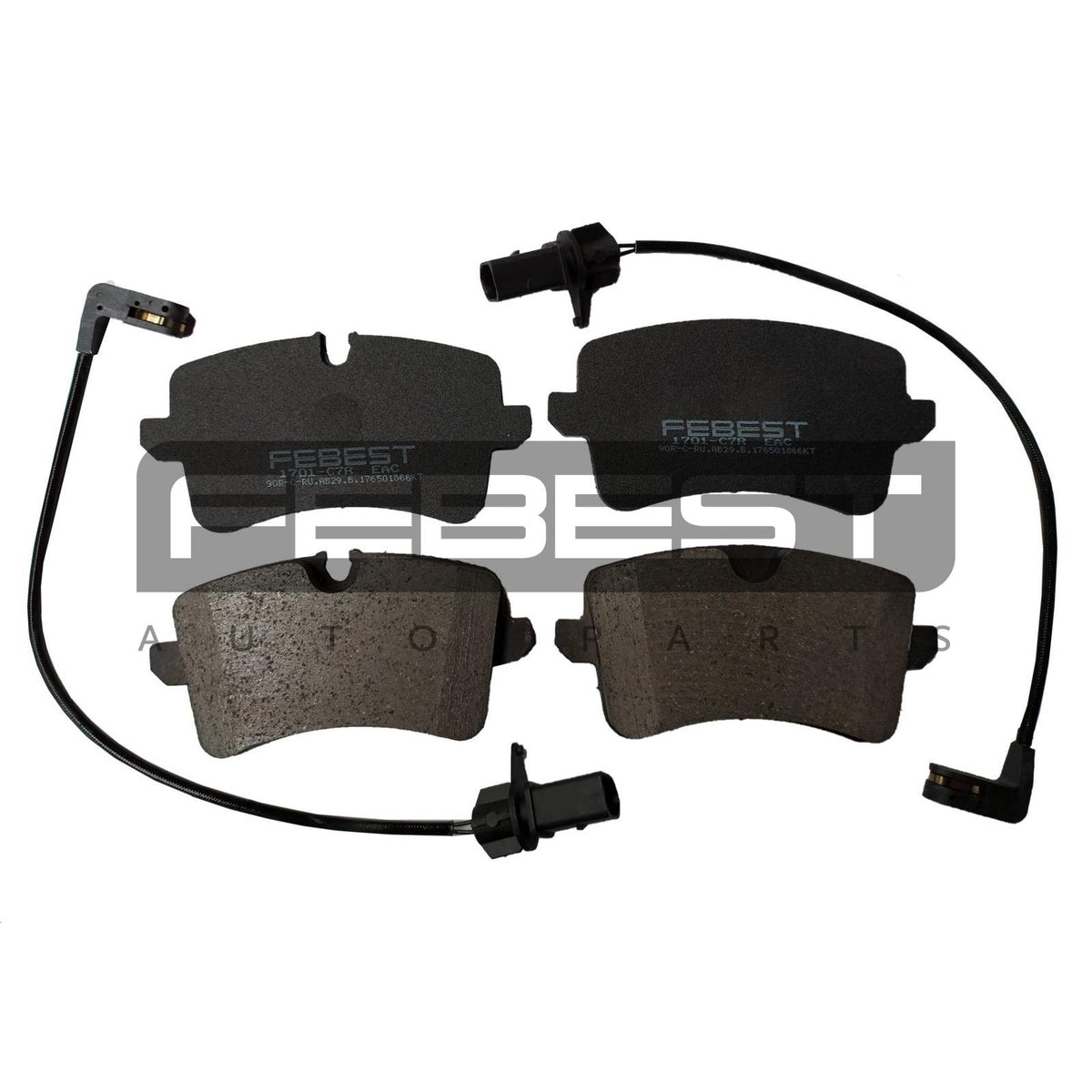 Pad kit, disc brake, rear - FEBEST