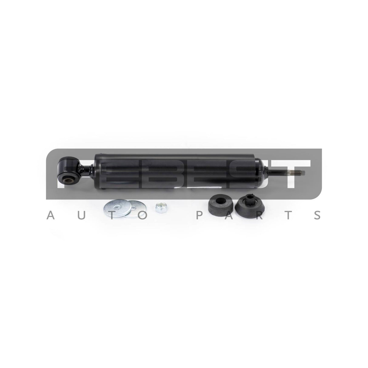 Rear shock absorber, oil pressure
