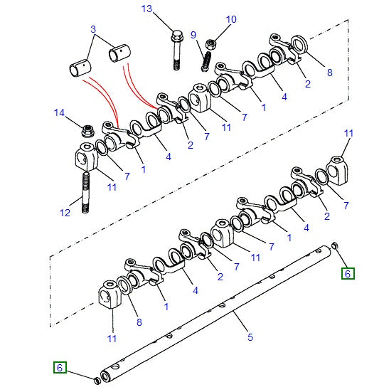 Plug Rocker Shaft Ends