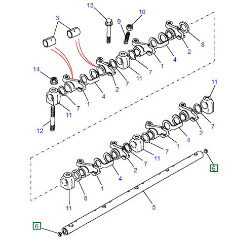 Plug Rocker Shaft Ends