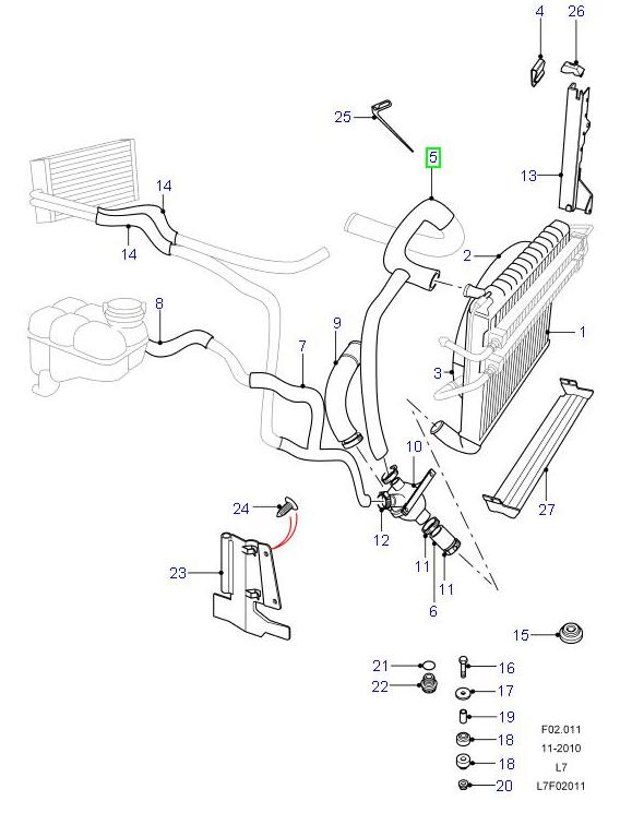 Top Hose - Upper part of the radiator - Coolant - ALLMAKES 4X4