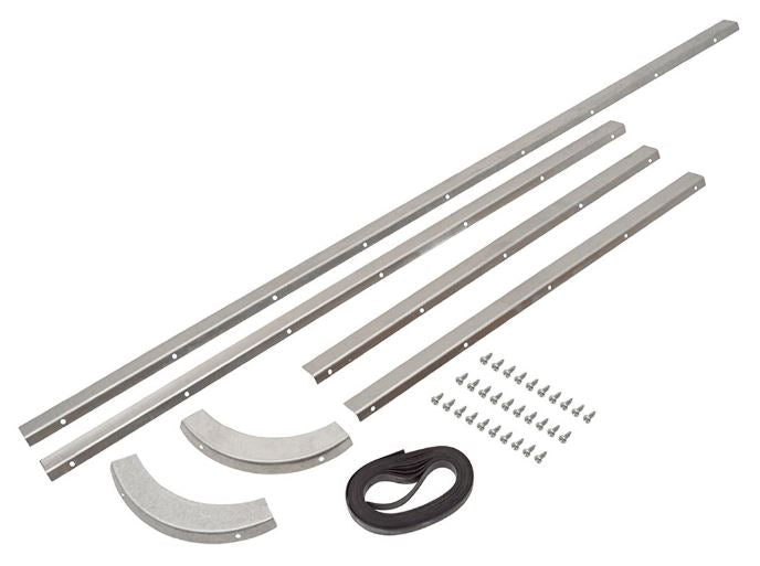 Rear door glass fitting kit