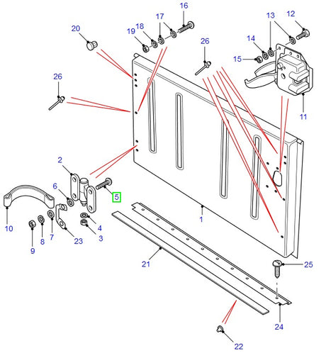 SCREW M8x60 - 5 Units