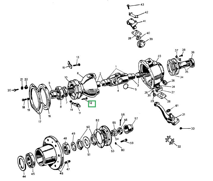 Bolt (3/8 BSF X 1.3/8)