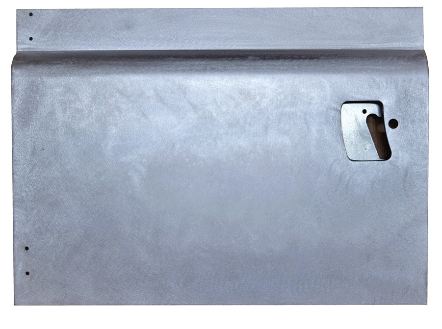 Left Front Door - with Lock Hole - Galvanized - Defender Series Style - AG PARTS