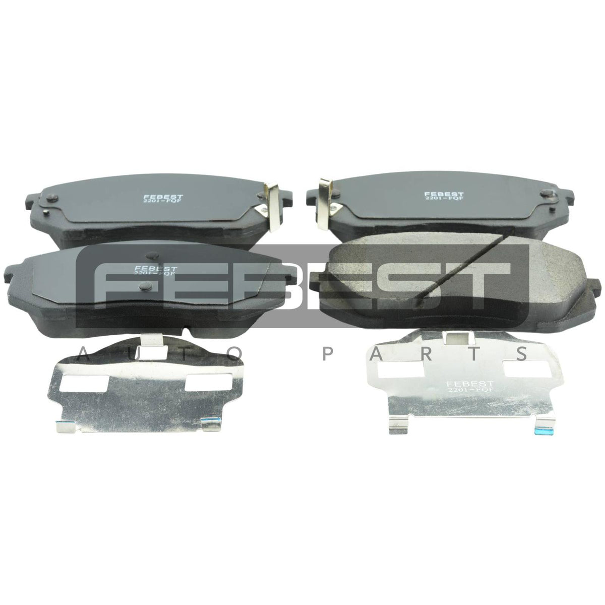 Pad kit, disc brake, front - FEBEST