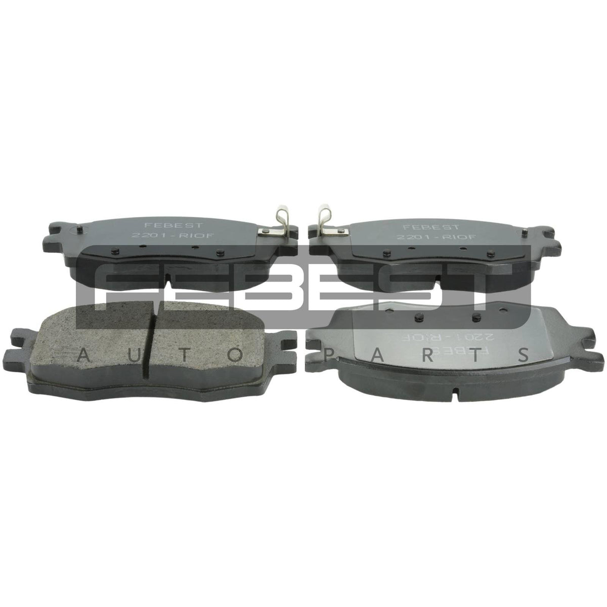 Pad kit, disc brake, front - FEBEST