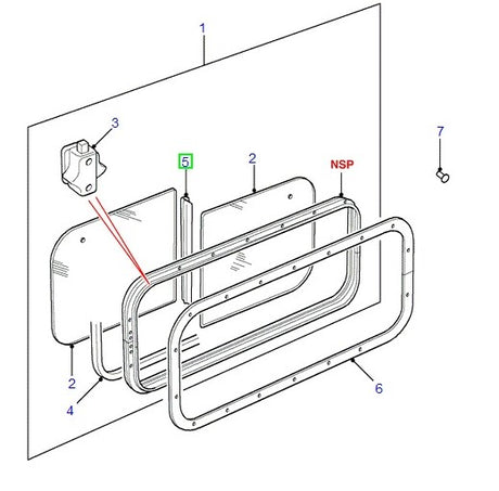 Intermediate Seal - Sliding Side Window