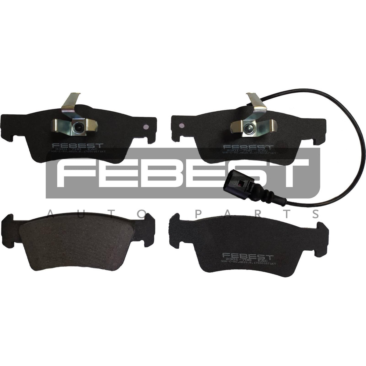 Pad kit, disc brake, rear - FEBEST